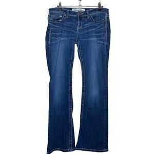 BKE Sabrina Low Rise Boot Stretch Denim Blue Jeans Dark Wash Size 29